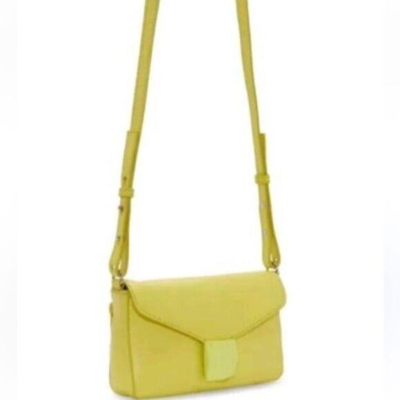 Vince Camuto Leather Crossbody Handbag Women's Lefto Celery Juice  NWT - Picture 2 of 5